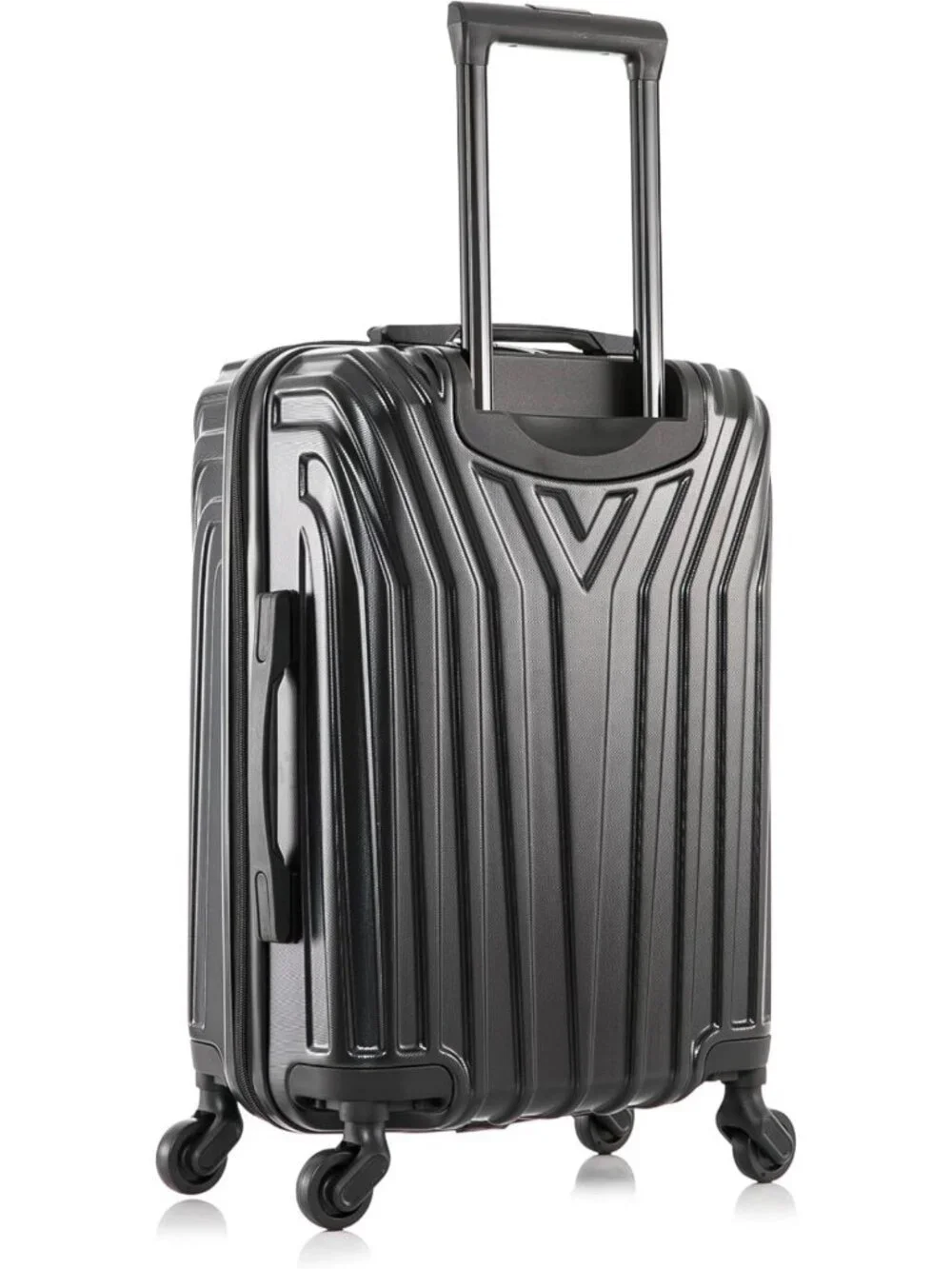 Lightweight 20-Inch Carry-On Hardside Spinner Luggage - Stylish Black Travel Bag